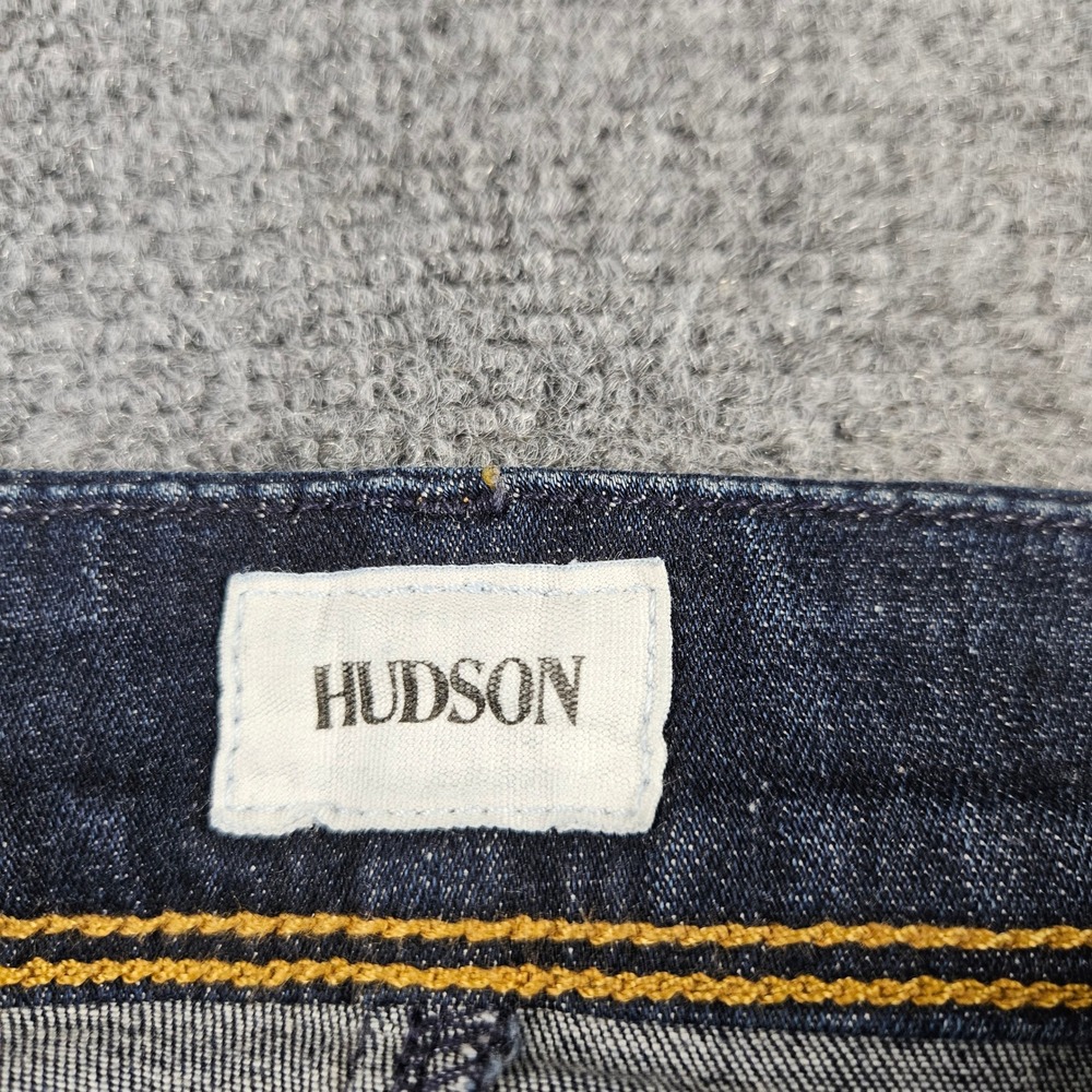 Hudson Collin Midrise Supermodel Skinny Jeans Dark Wash 25 WM422LDLO - Picture 5 of 10